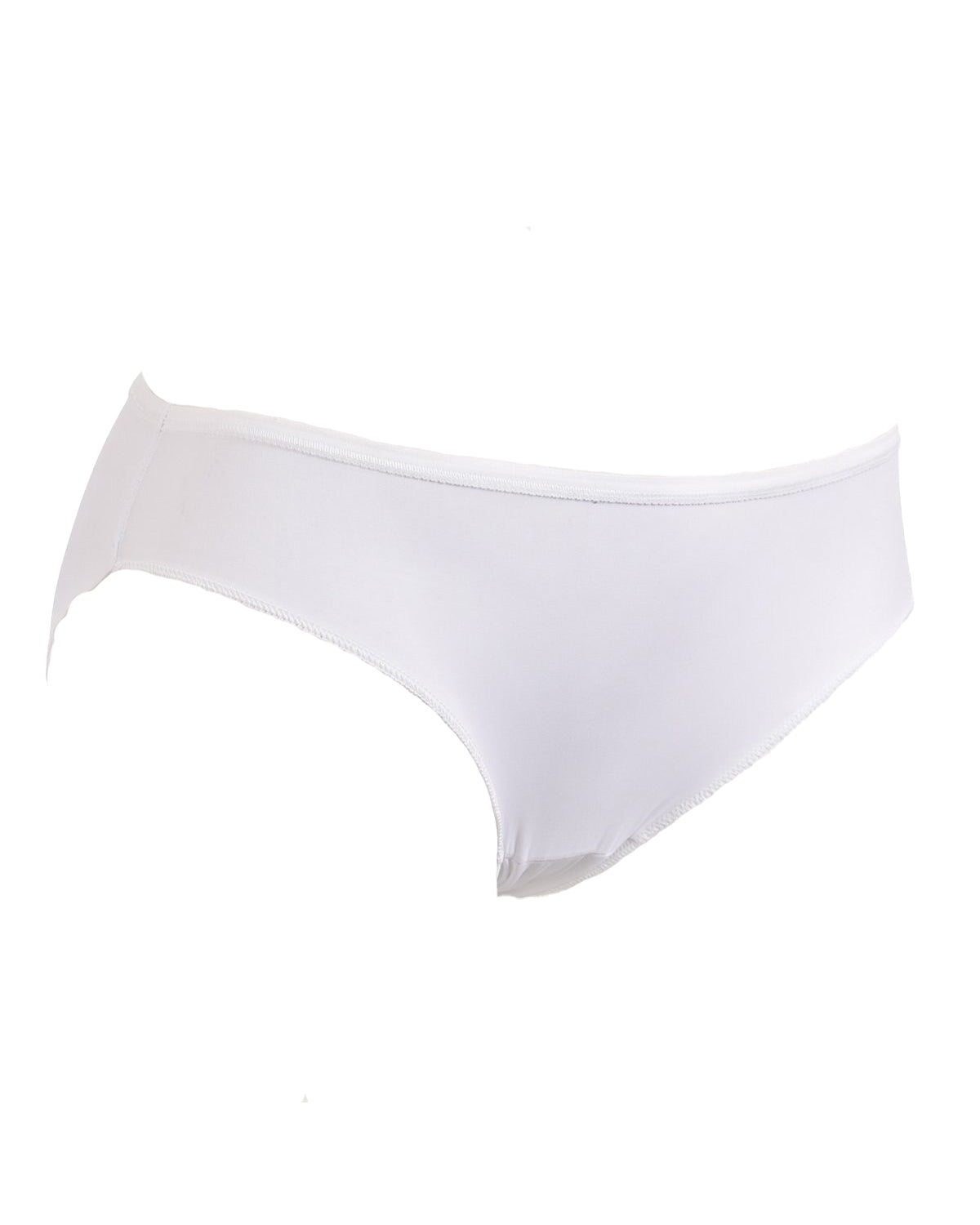 a white scalloped edge hipster panty