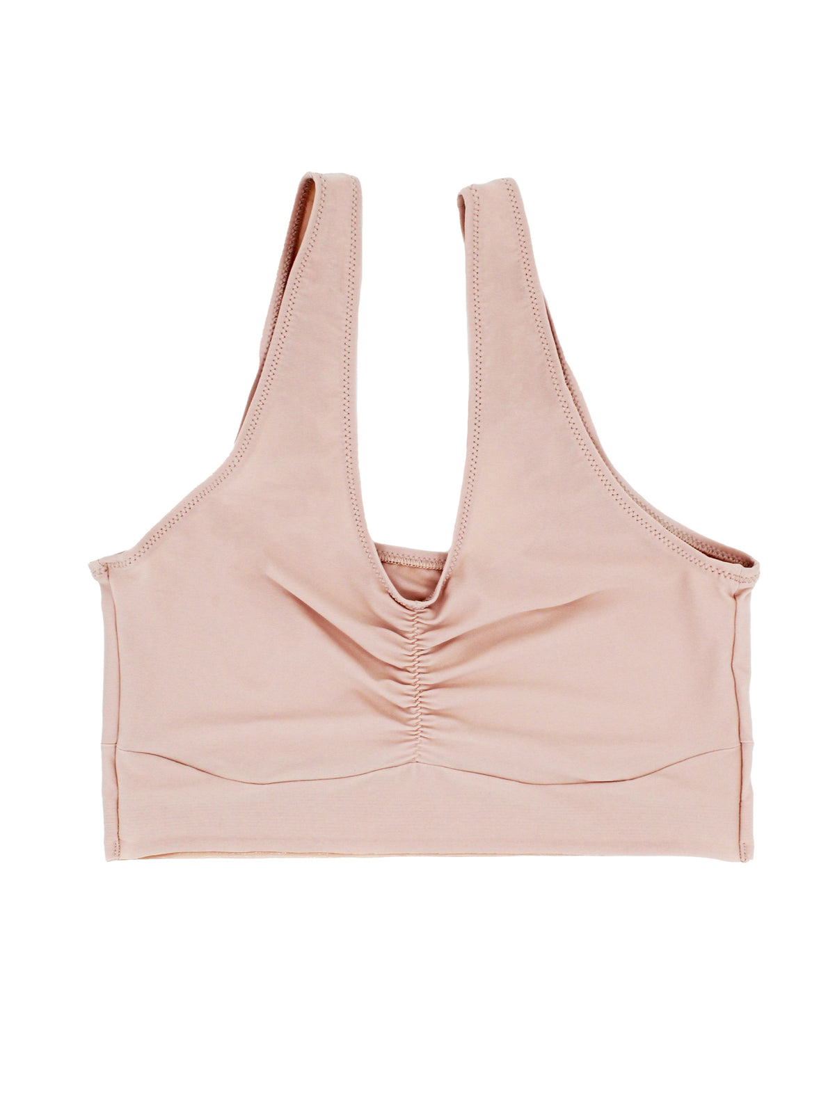 a pink bralette