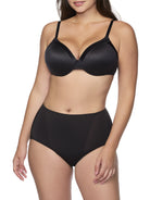 woman wearing a black bra and shaping brief