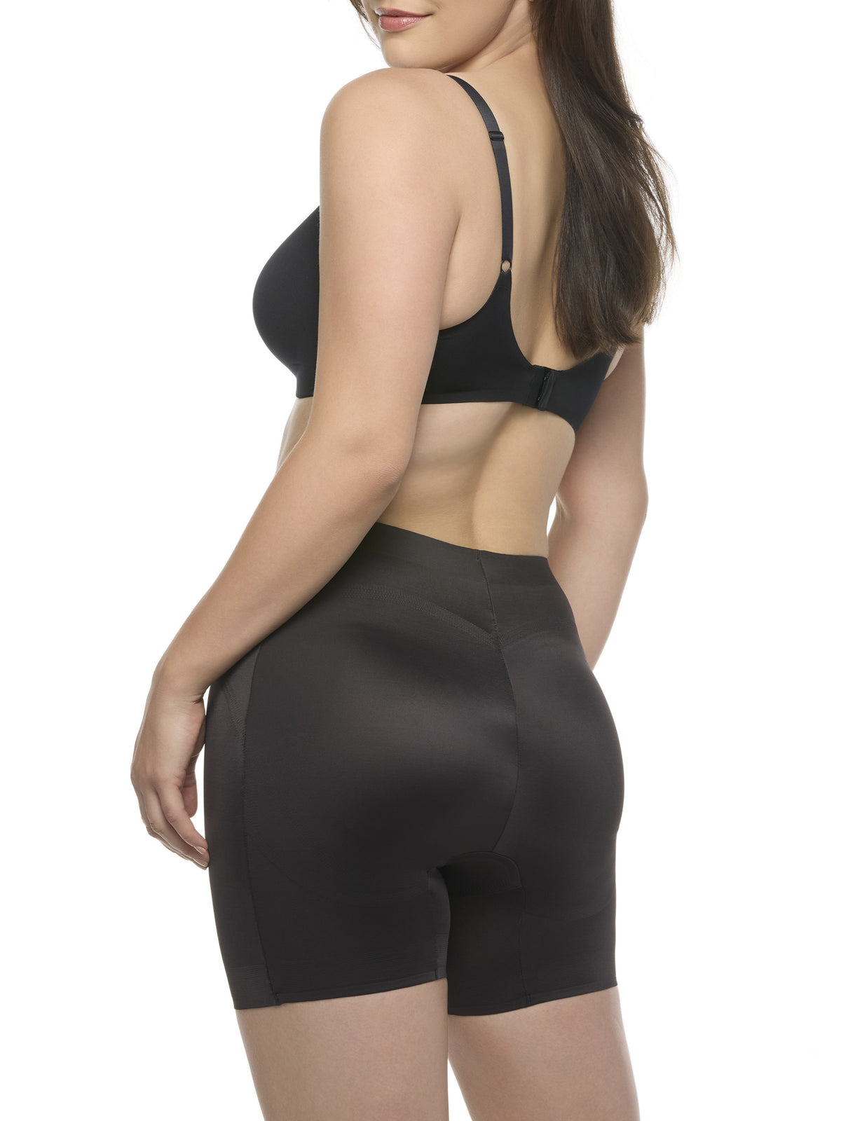 Woman wearing a black shapewear short