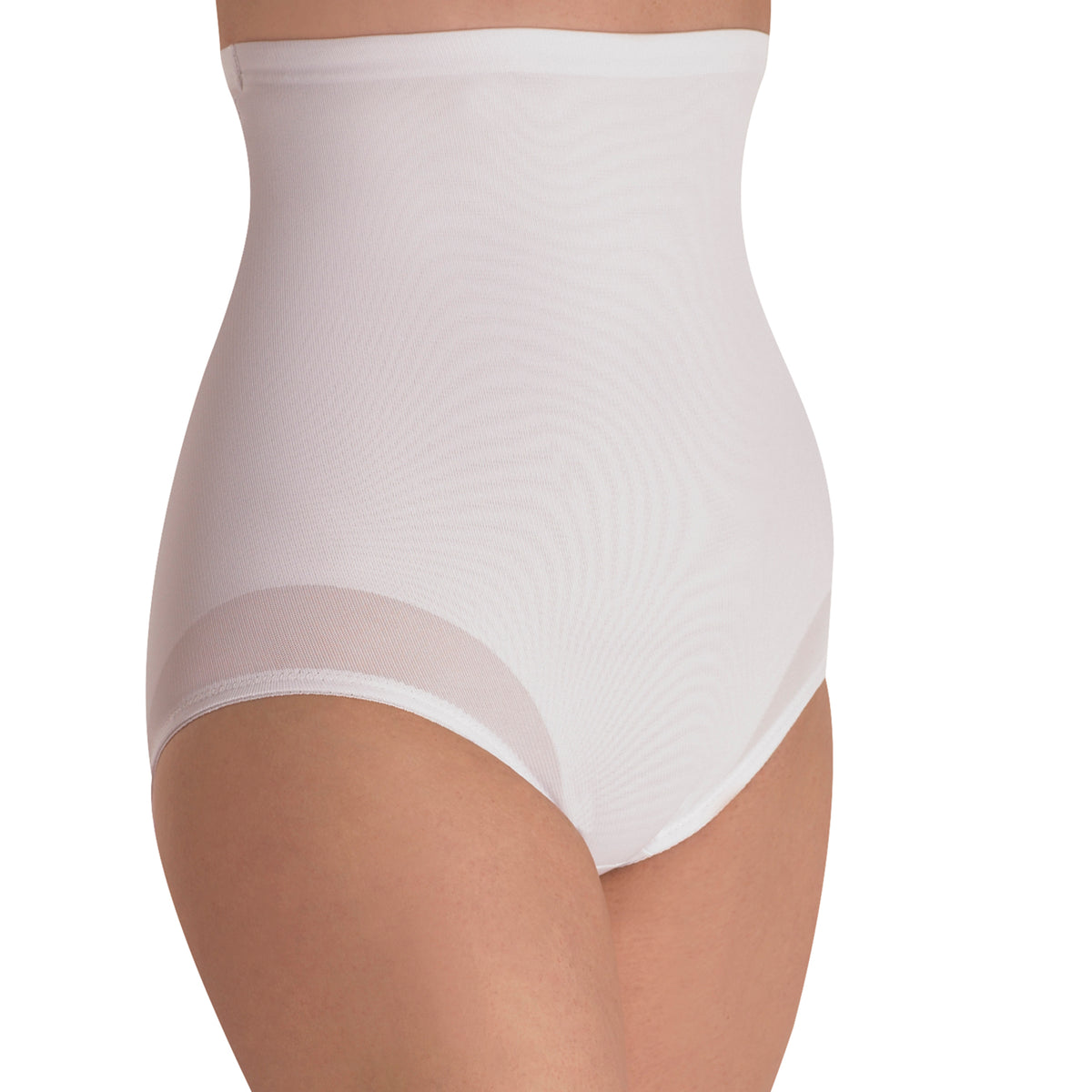 White high-waisted underwear on a white background