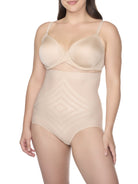 a woman wearing nude high waisted tummy control underwear