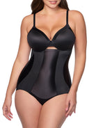 a woman wearing black high waisted tummy control underwear shapewear