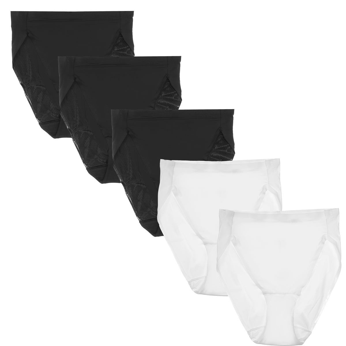 5-Pack Clean Finish Microfiber High-Cut Brief - Cupid Intimates