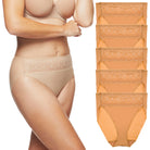 5-Pack Lace Trim High-Cut Brief - Cupid Intimates