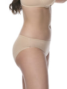 Beige underwear on a white background