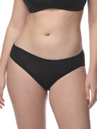 Black underwear on a white background