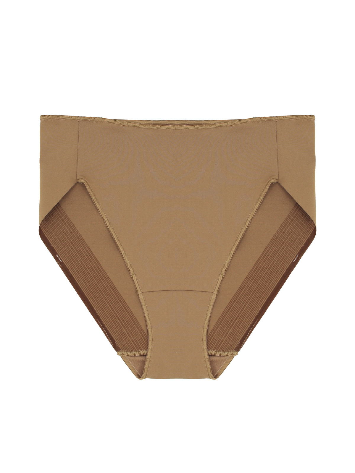 a tan high cut brief panty