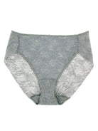a grey high cut brief panty